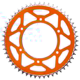 Segunda imagem do produto Coroa de Alumínio Ktm 150 250 300 350 450 Exc Excf Oxxy Laranja