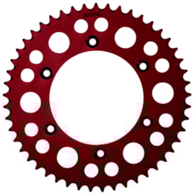 Coroa de Alumínio Ktm 150 250 300 350 450 Exc Excf Riffel Vermelho