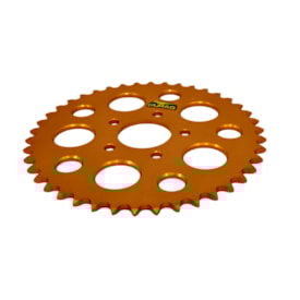 Segunda imagem do produto Coroa de Alumínio Ktm 50 Sx 09/24 Passe 415 Durag Laranja