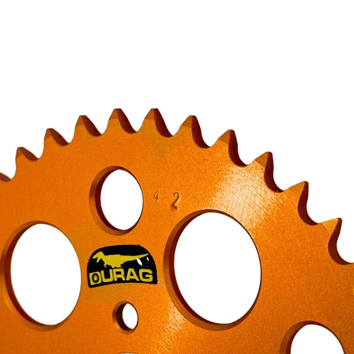 Coroa de Alumínio Ktm 50 Sx 09/24 Passe 415 Durag Laranja