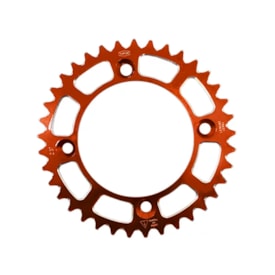 Coroa de Alumínio Ktm 50 Sx 13/22 - Husqvarna Tc 50 18/22 Passe 420 Nfs Laranja