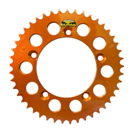 Coroa de Alumínio Ktm 60 Sx 97/99 - 65 Sx 00/22 Durag Laranja