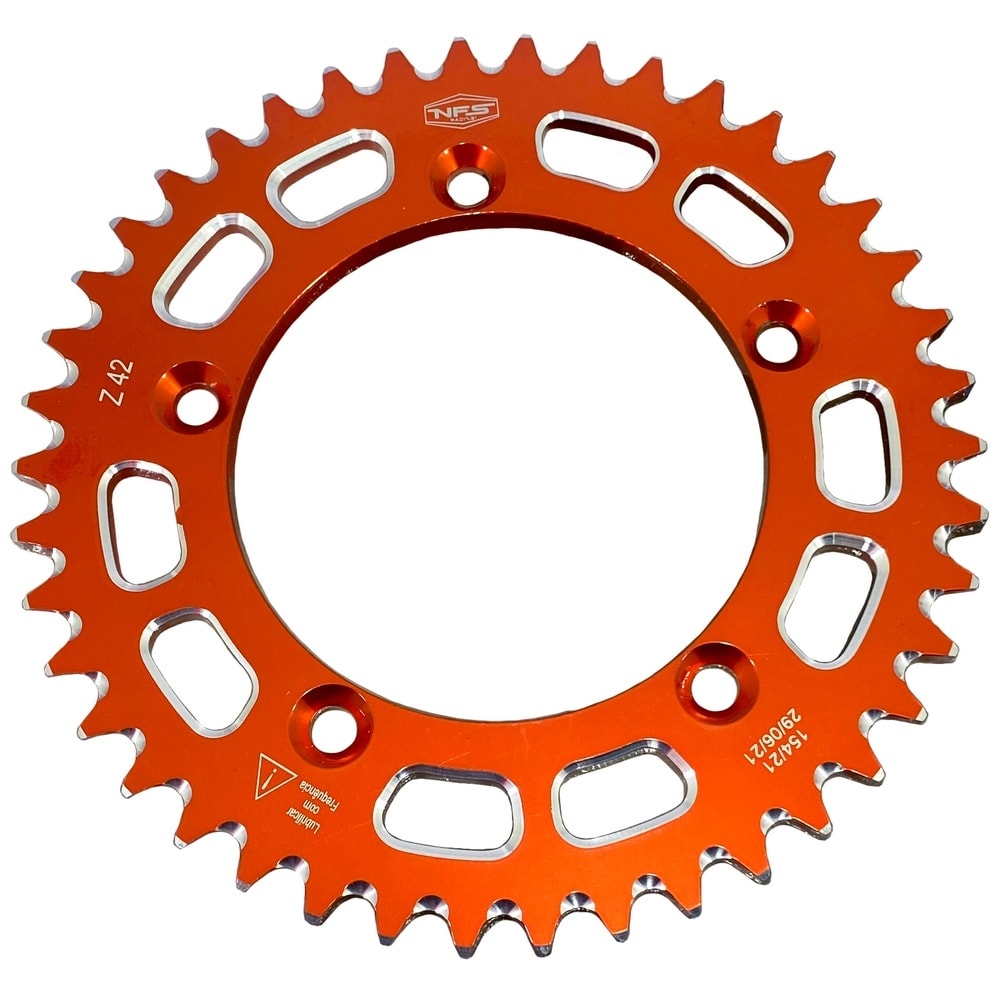 Coroa de Alumínio Ktm Sx 85 - Sx 105 Nfs Laranja