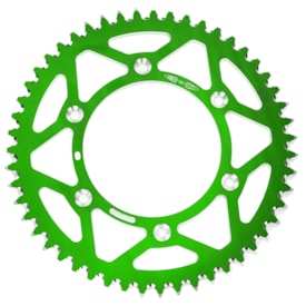 Coroa de Alumínio Kx 125 250 - Kxf 250 450 - Klx 450r Oxxy Verde