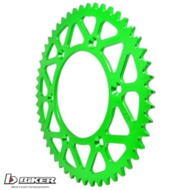 Coroa de Alumínio Kxf 250 - Kxf 450 - Klx 450 - Kx 125 - Kx 250 Biker Verde