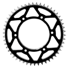 Segunda imagem do produto Coroa de Alumínio Mxf 250 300 Ts Rs Rxs Oxxy Preto