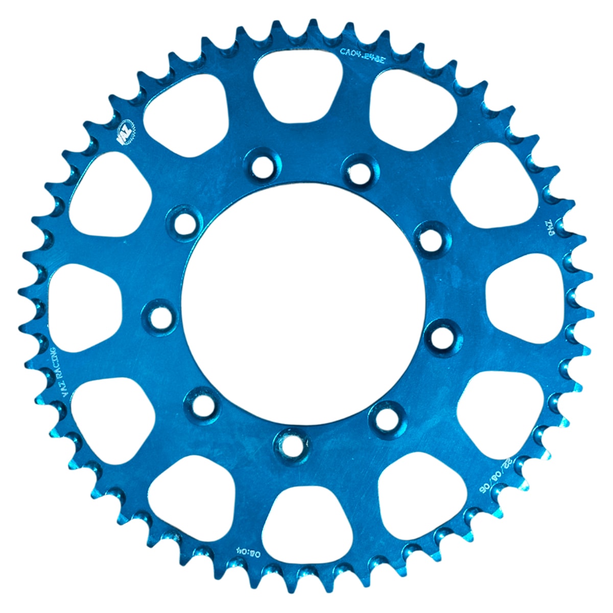 Coroa de Alumínio Tm 125 95/04 - Tm 250 95/04 2T Azul Vaz