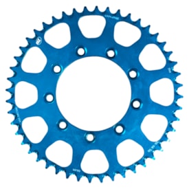 Coroa de Alumínio Tm 125 95/04 - Tm 250 95/04 2T Azul Vaz