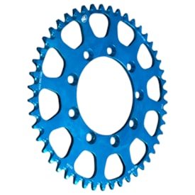 Segunda imagem do produto Coroa de Alumínio Tm 125 95/04 - Tm 250 95/04 2T Azul Vaz