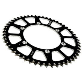 Segunda imagem do produto Coroa de Alumínio Yz 125 250 - Yz 125x 250x Mika Metals Preto