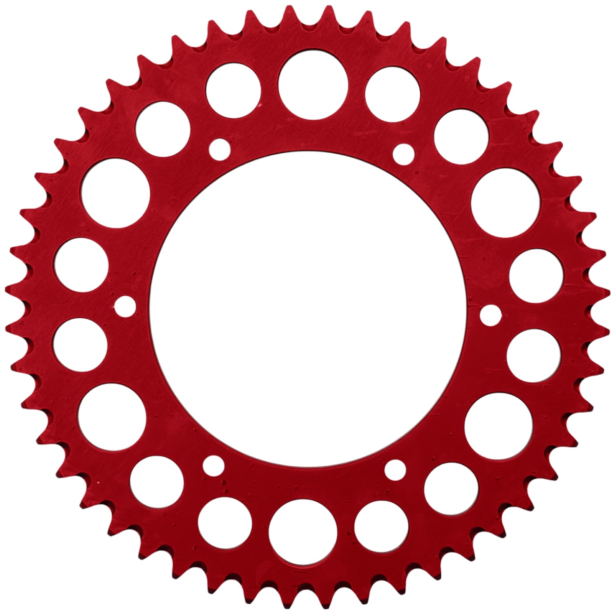 Segunda imagem do produto Coroa de Alumínio Yz 125 250 - Yz 125x 250x Riffel Vermelho