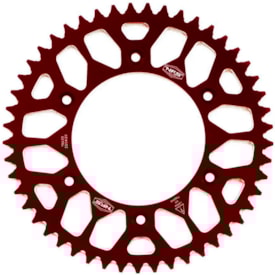 Coroa de Alumínio Yz 125 250 - Yzf 250 450 Nfs Racing Vermelho