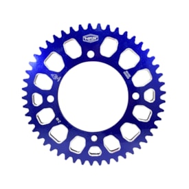 Coroa de Alumínio Yz 65 16/22 Passe 420 Nfs Azul