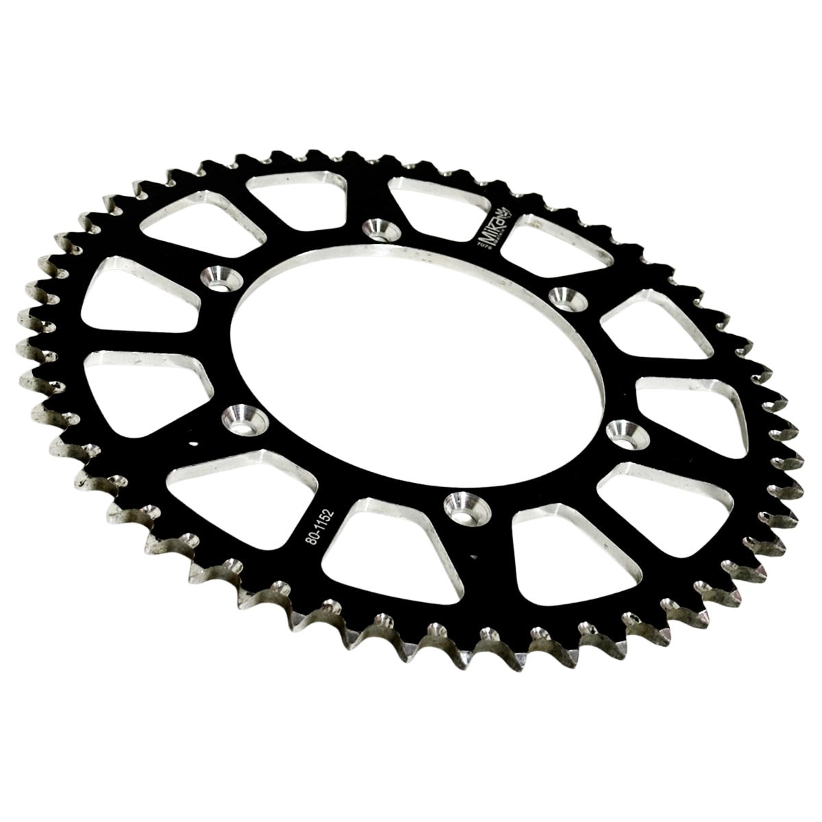 Segunda imagem do produto Coroa de Alumínio Yzf 250 450 - Wrf 250 450 Mika Metals Preto