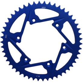 Coroa de Aluminio Yzf 250 - Yzf 450 - Wrf 250 - Wrf 450 Kmc Azul