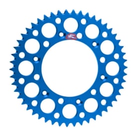 Coroa de Alumínio Yzf 250 - Yzf 450 - Wrf 250 - Wrf 450 Renthal Azul