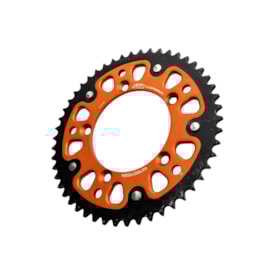 Segunda imagem do produto Coroa Ktm 60 Sx - 65 Sx Trimetal Supersprox Laranja