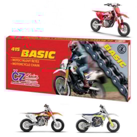 Corrente Cz Chain 415x120 ktm 50cc Husq Gas Gas sem Retentor