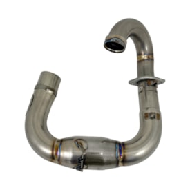 Segunda imagem do produto Curva de Escape Yzf 250 19/25 - Wrf 250 20/24 Megabomb Titânio