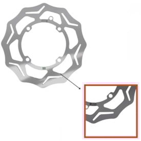 Segunda imagem do produto Disco de Freio Dianteiro Sherco 14/23 260mm