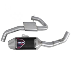 Escapamento Crf 250f Completo Foco Racing Concepet Pro Preto