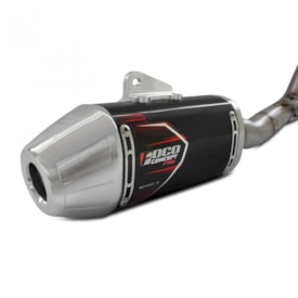 Segunda imagem do produto Escapamento Crf 250f Completo Foco Racing Concepet Pro Preto