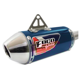 Segunda imagem do produto Escapamento Crf 250f Foco Racing Pulse Azul