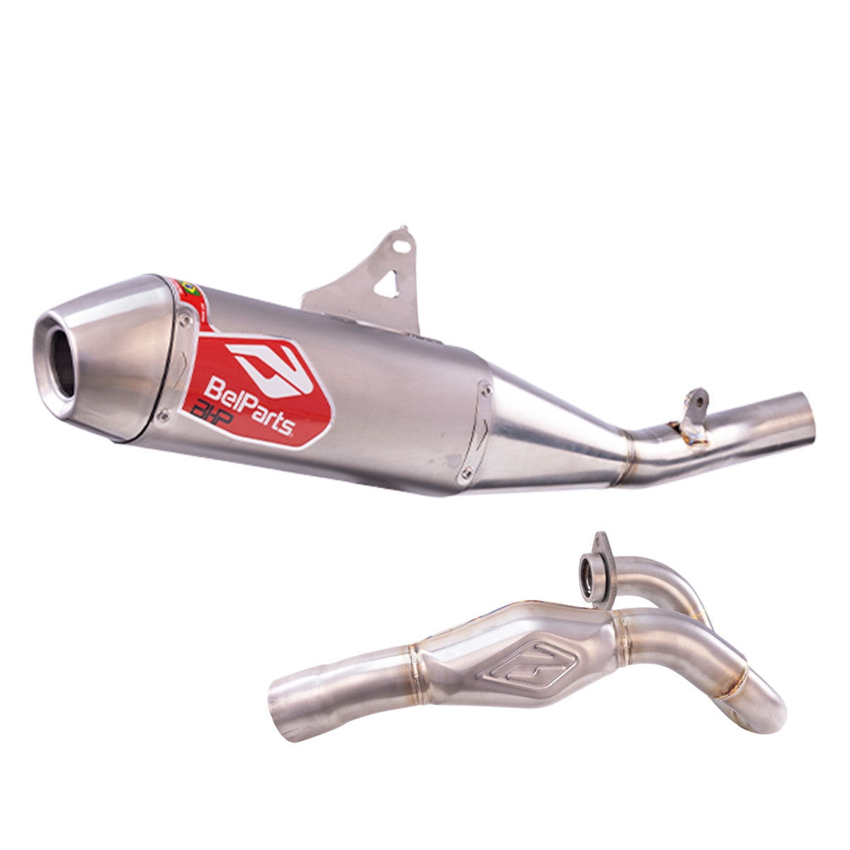 Segunda imagem do produto Escapamento Crf 250r 250rx 22/25 Completo Belparts Bhp Inox