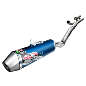 Escapamento Drz 400 Completo Belparts Bhp Azul