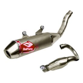Escapamento Gas Gas Ecf 250 350 2025 Completo Belparts Bhp Inox