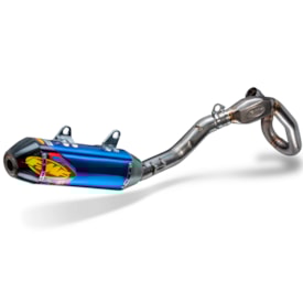 Escapamento Husqvarna Fc 350 23/25 - Fx 350 350 23/25 Fmf Factory 4.1 Titanium Carbon Azul