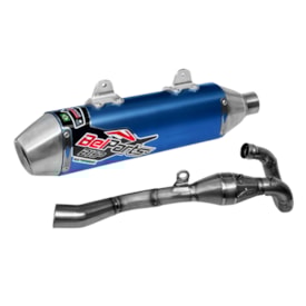 Escapamento Ktm 250 350 Sxf 16/18 Belparts Bhp Fmf Megabomb Completo Azul