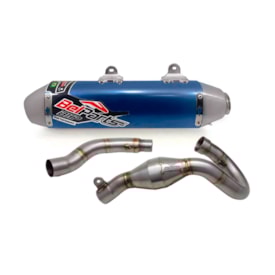 Escapamento Ktm 250 Sxf 16/18 Completo Belparts Bhp Azul
