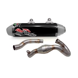 Escapamento Ktm 450 Sxf 19/22 Completo Belparts Bhp Preto