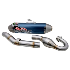 Escapamento Kxf 250 19/20 Completo Belparts Bhp Azul