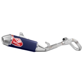 Escapamento Kxf 450 24/26 Completo Belparts Bhp Azul