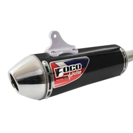 Segunda imagem do produto Escapamento Mxf 270 Fi 25/26 Injetada Foco Pulse Preto Ponteira Curva