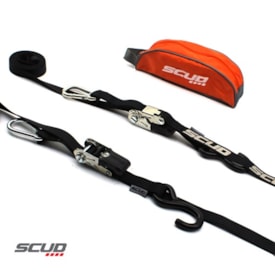 Esticador Extensor Scud com Catraca e Mosquetão Preto