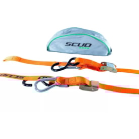 Esticador Extensor Scud Presilha Com Mosquetão Laranja