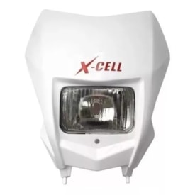 Segunda imagem do produto Farol Crf 230 Completo Xcell Branco - Adaptável em Motos Nacionais