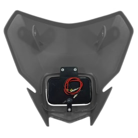 Segunda imagem do produto Farol Crf 250f Completo Adaptável com Led Xcell Cinza
