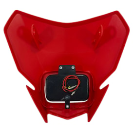 Segunda imagem do produto Farol Crf 250f Completo Adaptável com Led Xcell Vermelho