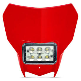 Farol Crf 250f Completo Adaptável com Led Xcell Vermelho