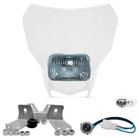 Farol Crf 250f Completo Adaptável Crf 230 - Xr 200 - Bros Branco