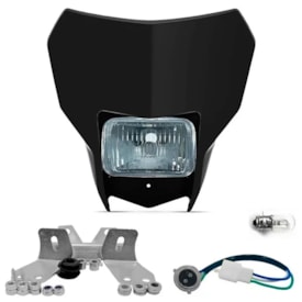 Farol Crf 250f Completo Adaptável Crf 230 - Xr 200 - Bros Preto
