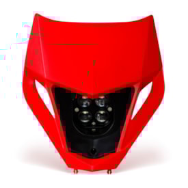 Farol Universal Para Moto de Trilha Led 40w Biker Vermelho