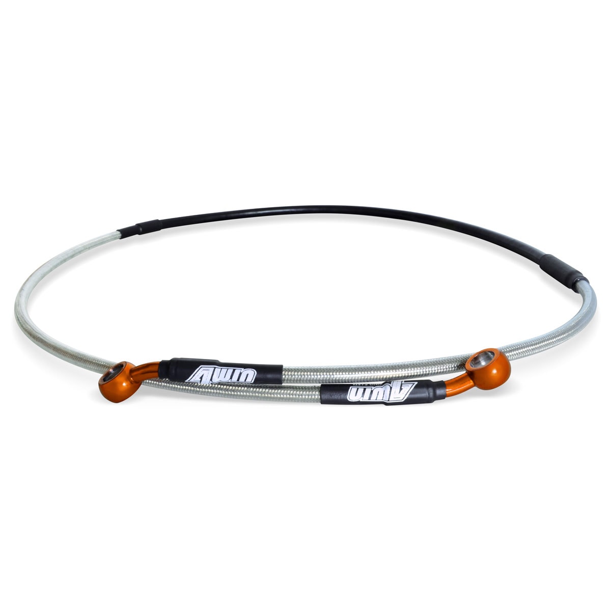 Flexível de Freio Dianteiro Ktm 150 250 300 350 450 500 Exc Excf 18/26 Aeroquip 4win Laranja