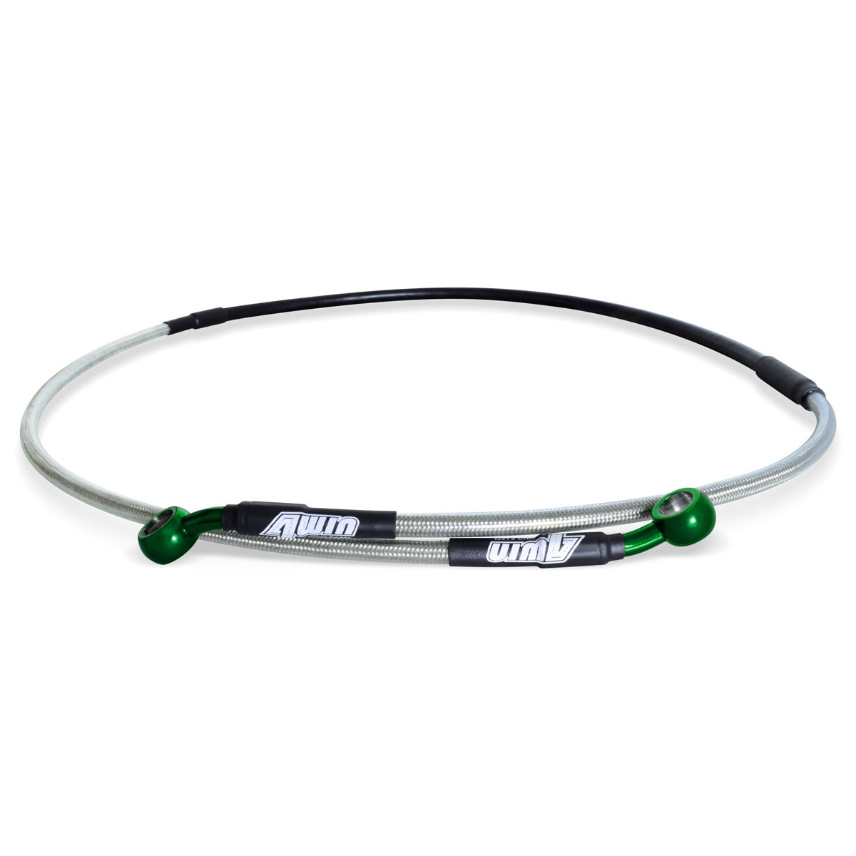 Flexível de Freio Dianteiro Kxf 250 12/26 - Kxf 450 12/26 Aeroquip 4win Verde