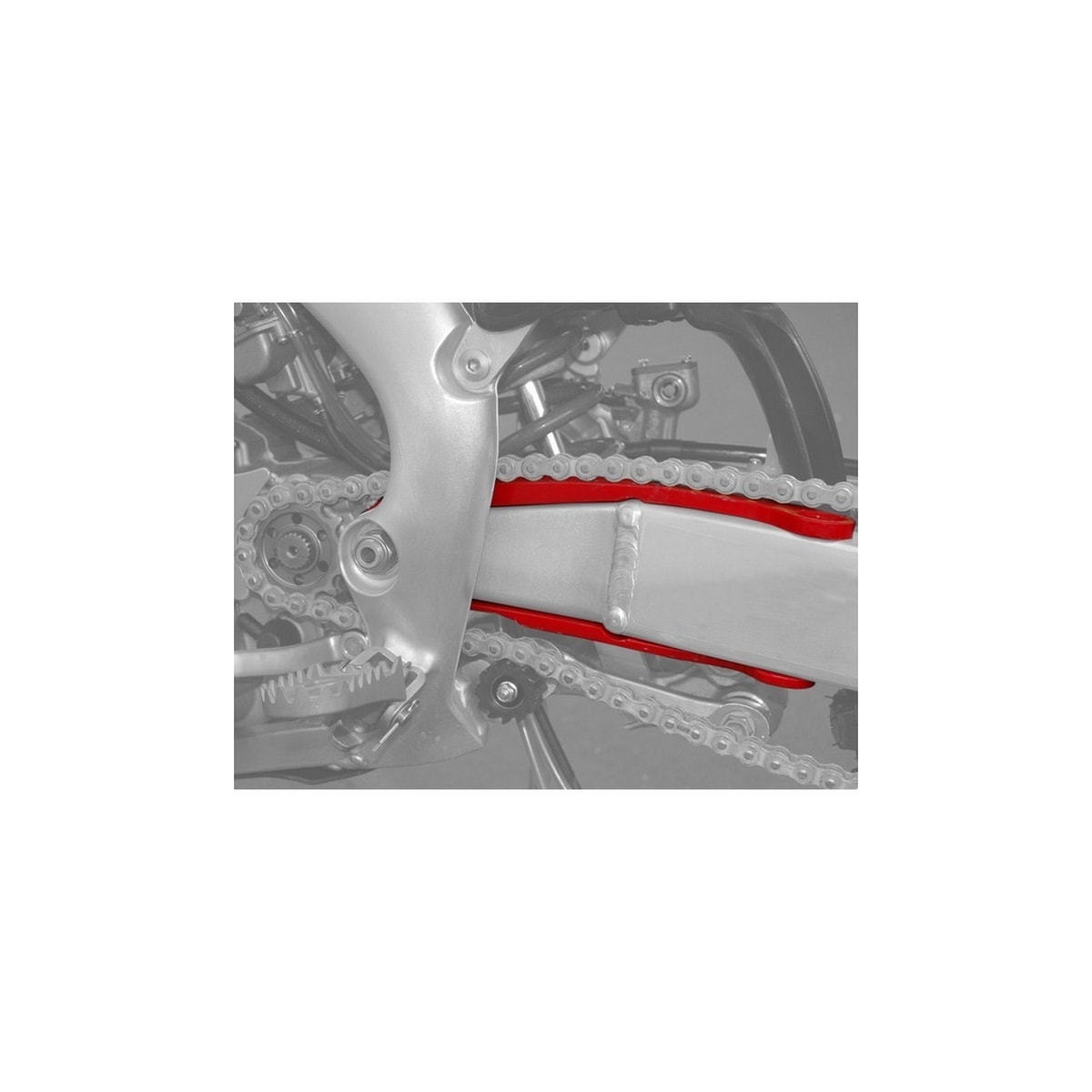 Segunda imagem do produto Guia De Corrente Dianteiro Crf 250r 04/13 - Crf 450r 02/12 Avtec Vermelho