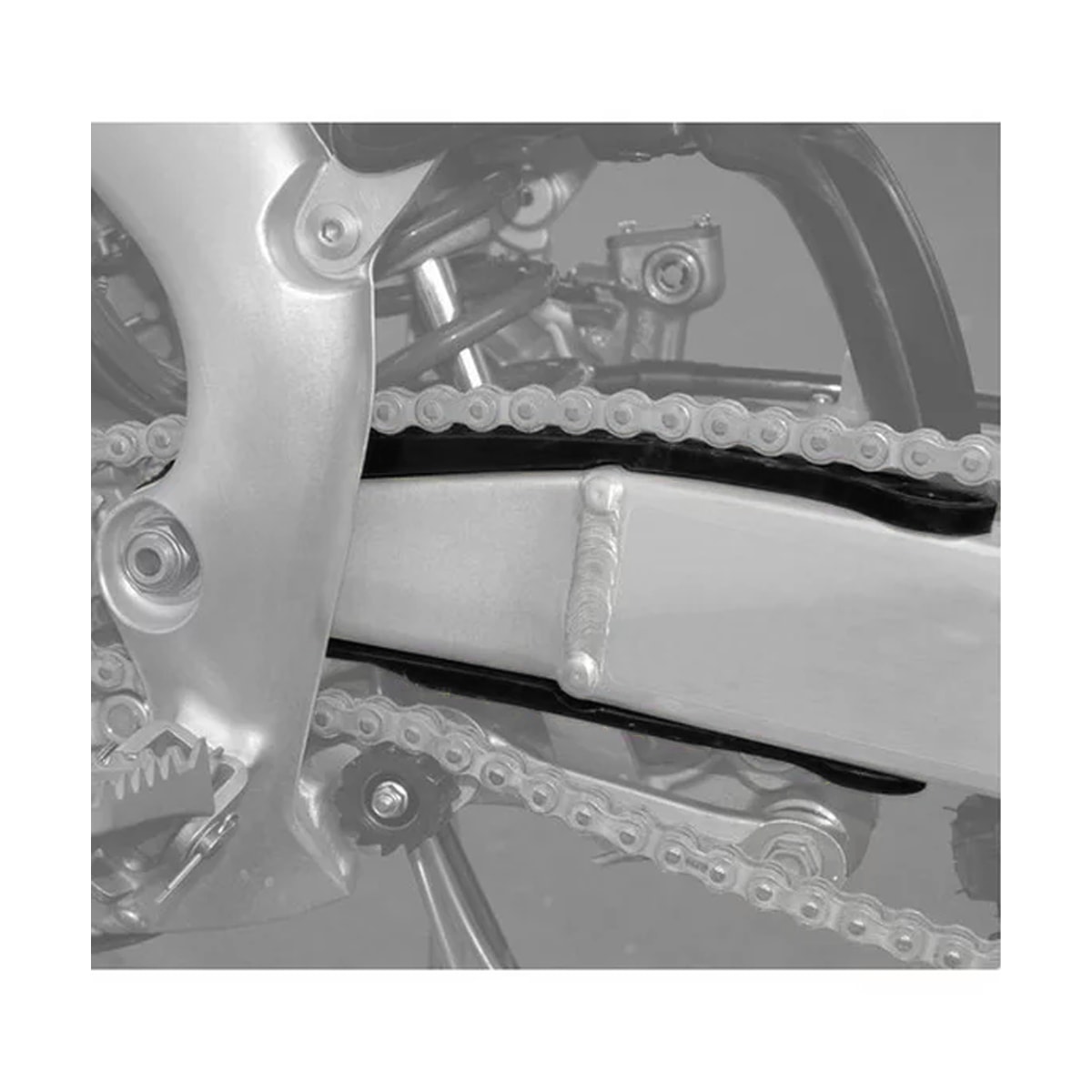 Segunda imagem do produto Guia de Corrente Dianteiro Kxf 250 17/20 - Kxf 450 16/18 Avtec Preto